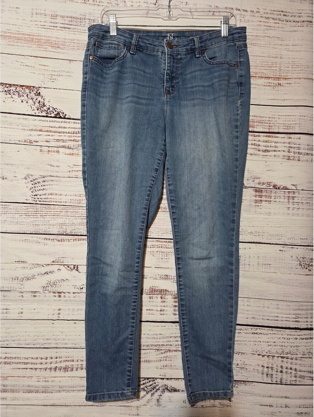 New Directions Skinny Jeans Size 8PR Light Blue Denim
